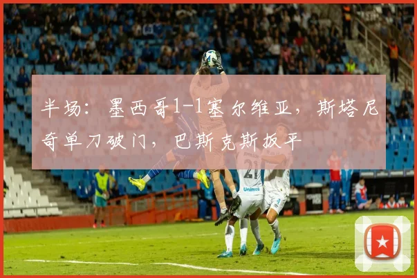 半场：墨西哥1-1塞尔维亚，斯塔尼奇单刀破门，巴斯克斯扳平